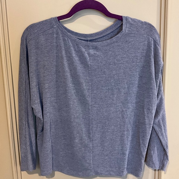 Project Social T PST Los Angeles Purple Heather Long Sleeve Stretch Top Large XL - Picture 3 of 8